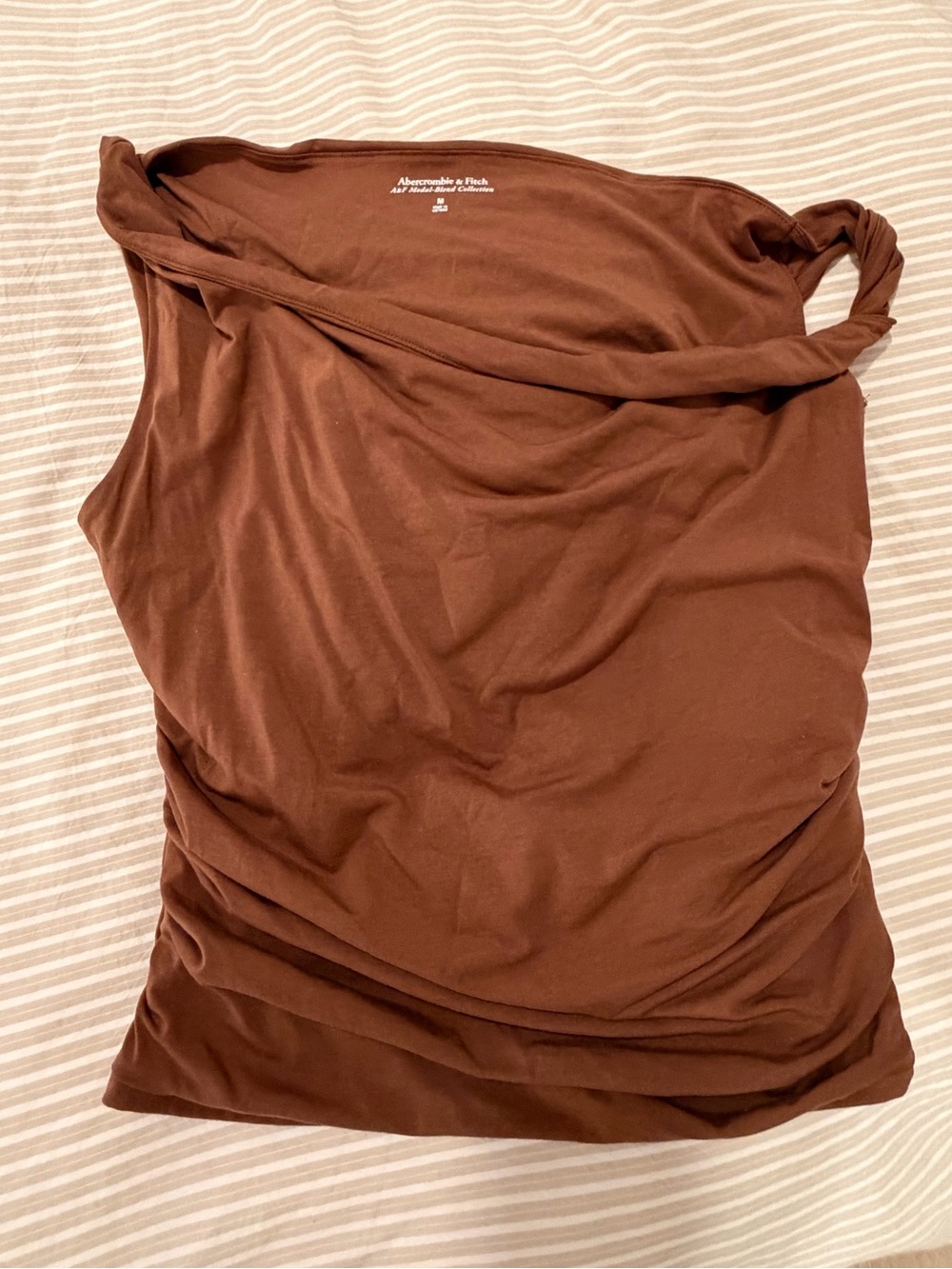 Abercrombie & Fitch Brown Asymmetrical Top